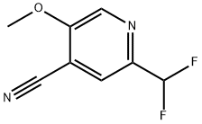 4-Cyano-2-(difluoromethyl)-5-methoxypyridine 구조식 이미지