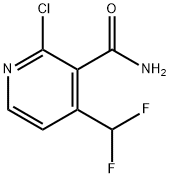 2-Chloro-4-(difluoromethyl)pyridine-3-carboxamide Structure