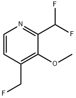 2-(Difluoromethyl)-4-(fluoromethyl)-3-methoxypyridine Structure