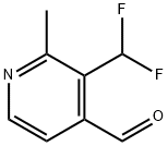 3-(Difluoromethyl)-2-methylpyridine-4-carboxaldehyde Structure