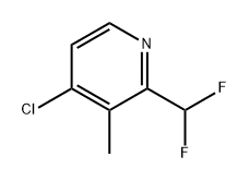 Pyridine, 4-chloro-2-(difluoromethyl)-3-methyl- 구조식 이미지