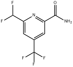 2-(Difluoromethyl)-4-(trifluoromethyl)pyridine-6-carboxamide Structure