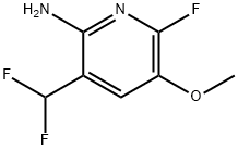 2-Amino-3-(difluoromethyl)-6-fluoro-5-methoxypyridine Structure