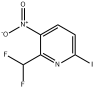 2-(Difluoromethyl)-6-iodo-3-nitropyridine Structure