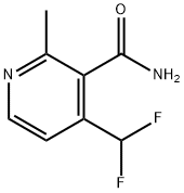 4-(Difluoromethyl)-2-methylpyridine-3-carboxamide Structure