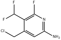 6-Amino-4-(chloromethyl)-3-(difluoromethyl)-2-fluoropyridine Structure