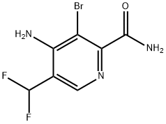 4-Amino-3-bromo-5-(difluoromethyl)pyridine-2-carboxamide Structure