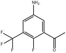 5'-Amino-2'-fluoro-3'-(trifluoromethyl)acetophenone 구조식 이미지