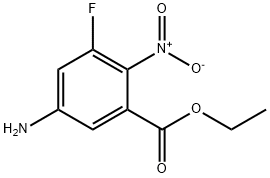 Ethyl 5-amino-3-fluoro-2-nitrobenzoate 구조식 이미지