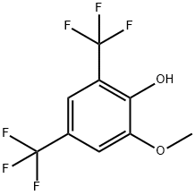 Phenol, 2-methoxy-4,6-bis(trifluoromethyl)- Structure