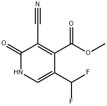 Methyl 3-cyano-5-(difluoromethyl)-2-hydroxypyridine-4-carboxylate Structure