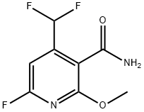 4-(Difluoromethyl)-6-fluoro-2-methoxypyridine-3-carboxamide Structure