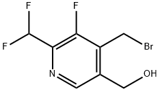 4-(Bromomethyl)-2-(difluoromethyl)-3-fluoropyridine-5-methanol 구조식 이미지