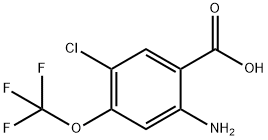 Benzoic acid, 2-amino-5-chloro-4-(trifluoromethoxy)- Structure