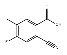 Benzoic acid, 2-cyano-4-fluoro-5-methyl- 구조식 이미지