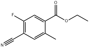 Benzoic acid, 4-cyano-5-fluoro-2-methyl-, ethyl ester Structure