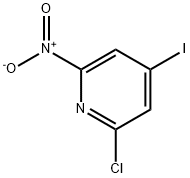 2-Chloro-4-iodo-6-nitropyridine Structure