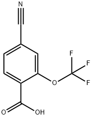 Benzoic acid, 4-cyano-2-(trifluoromethoxy)- 구조식 이미지
