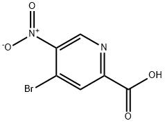 2-Pyridinecarboxylic acid, 4-bromo-5-nitro- 구조식 이미지