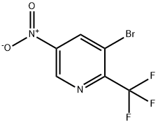 3-Bromo-5-nitro-2-(trifluoromethyl)pyridine Structure