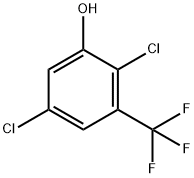 2,5-Dichloro-3-(trifluoromethyl)phenol Structure