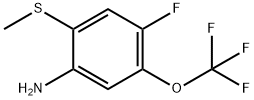 2-Amino-6-fluoro-3-(trifluoromethoxy)thioanisole Structure