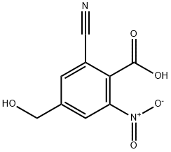 2-Cyano-4-hydroxymethyl-6-nitrobenzoic acid Structure