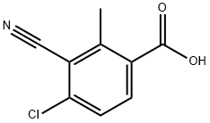 Benzoic acid, 4-chloro-3-cyano-2-methyl- 구조식 이미지