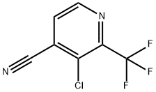 4-Pyridinecarbonitrile, 3-chloro-2-(trifluoromethyl)- Structure