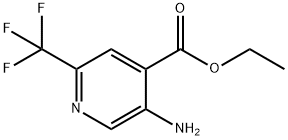 4-Pyridinecarboxylic acid, 5-amino-2-(trifluoromethyl)-, ethyl ester Structure