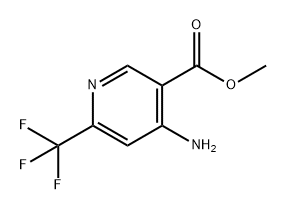 3-Pyridinecarboxylic acid, 4-amino-6-(trifluoromethyl)-, methyl ester Structure