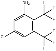 Benzenamine, 5-chloro-2,3-bis(trifluoromethyl)- Structure