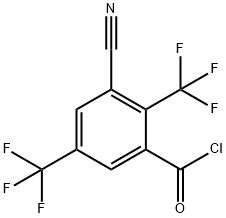 2,5-Bis(trifluoromethyl)-3-cyanobenzoylchloride Structure