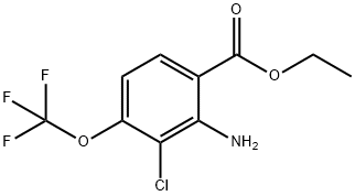 Ethyl 2-amino-3-chloro-4-(trifluoromethoxy)benzoate Structure