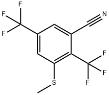 2,5-Bis(trifluoromethyl)-3-cyanothioanisole Structure