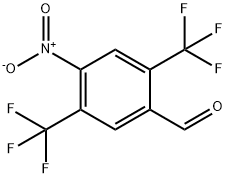 2,5-Bis(trifluoromethyl)-4-nitrobenzaldehyde Structure