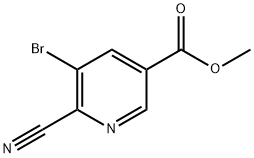 Methyl 5-bromo-6-cyanonicotinate Structure