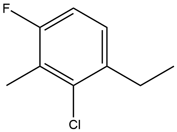 2-chloro-1-ethyl-4-fluoro-3-methylbenzene Structure