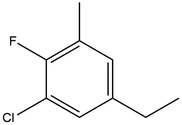 1-Chloro-5-ethyl-2-fluoro-3-methylbenzene Structure