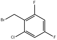 2-Chloro-4,6-difluorobenzyl bromide Structure