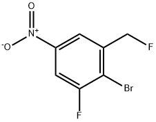 1-Bromo-2-fluoro-6-fluoromethyl-4-nitrobenzene Structure