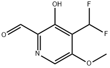 4-(Difluoromethyl)-3-hydroxy-5-methoxypyridine-2-carboxaldehyde Structure