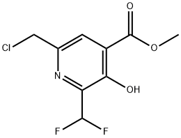 Methyl 6-(chloromethyl)-2-(difluoromethyl)-3-hydroxypyridine-4-carboxylate Structure