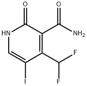 4-(Difluoromethyl)-2-hydroxy-5-iodopyridine-3-carboxamide Structure