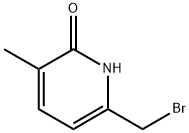 2(1H)-Pyridinone, 6-(bromomethyl)-3-methyl- Structure