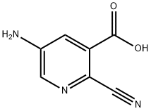 3-Pyridinecarboxylic acid, 5-amino-2-cyano- 구조식 이미지
