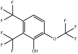 2,3-Bis(trifluoromethyl)-6-(trifluoromethoxy)phenol Structure