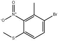 4-Bromo-3-methyl-2-nitrothioanisole Structure