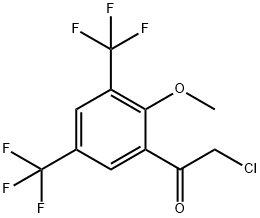 3',5'-Bis(trifluoromethyl)-2'-methoxyphenacyl chloride Structure