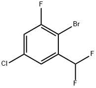 2-Bromo-5-chloro-3-fluorobenzodifluoride Structure